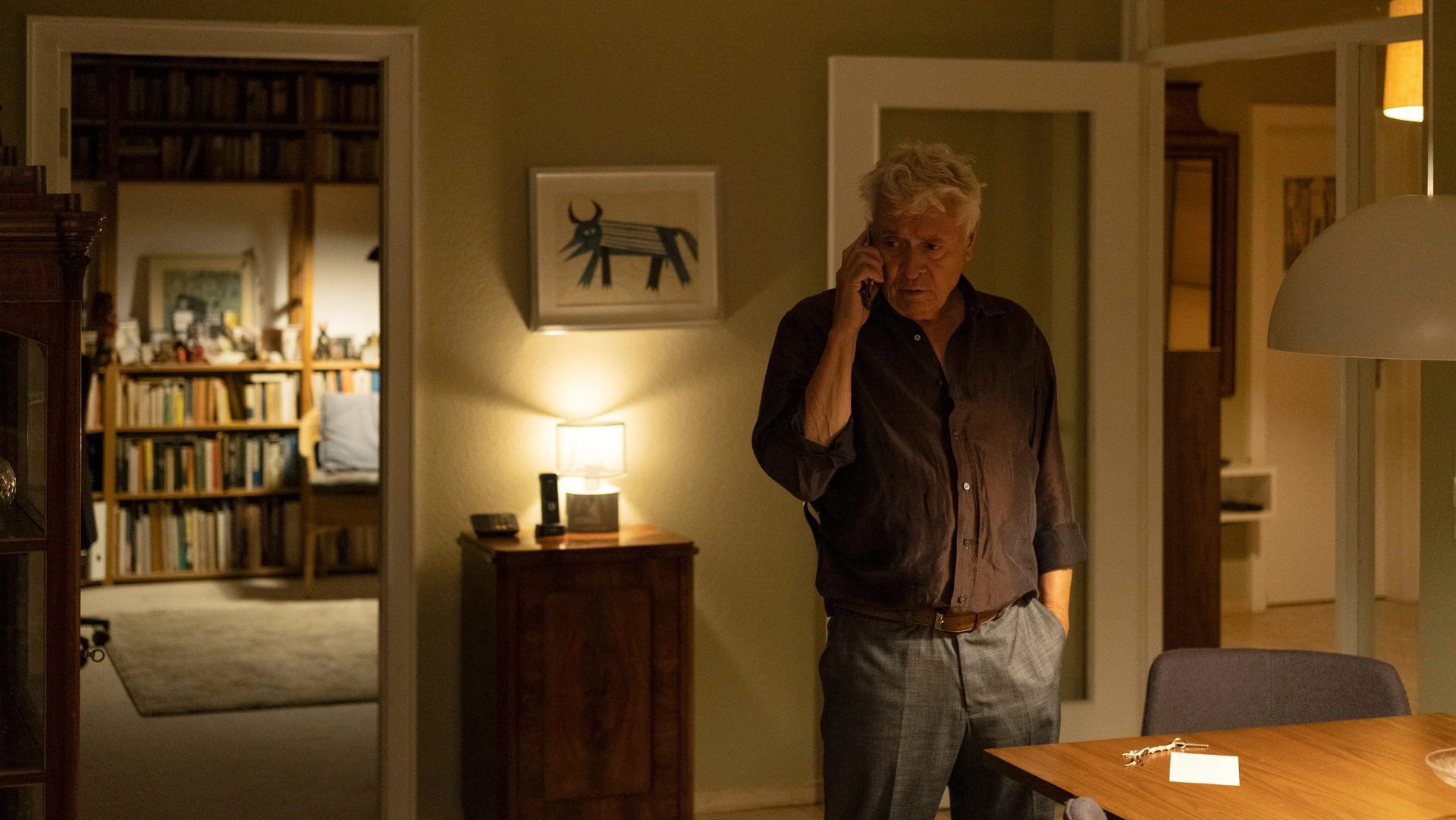 Das Licht in einem dunklen Haus